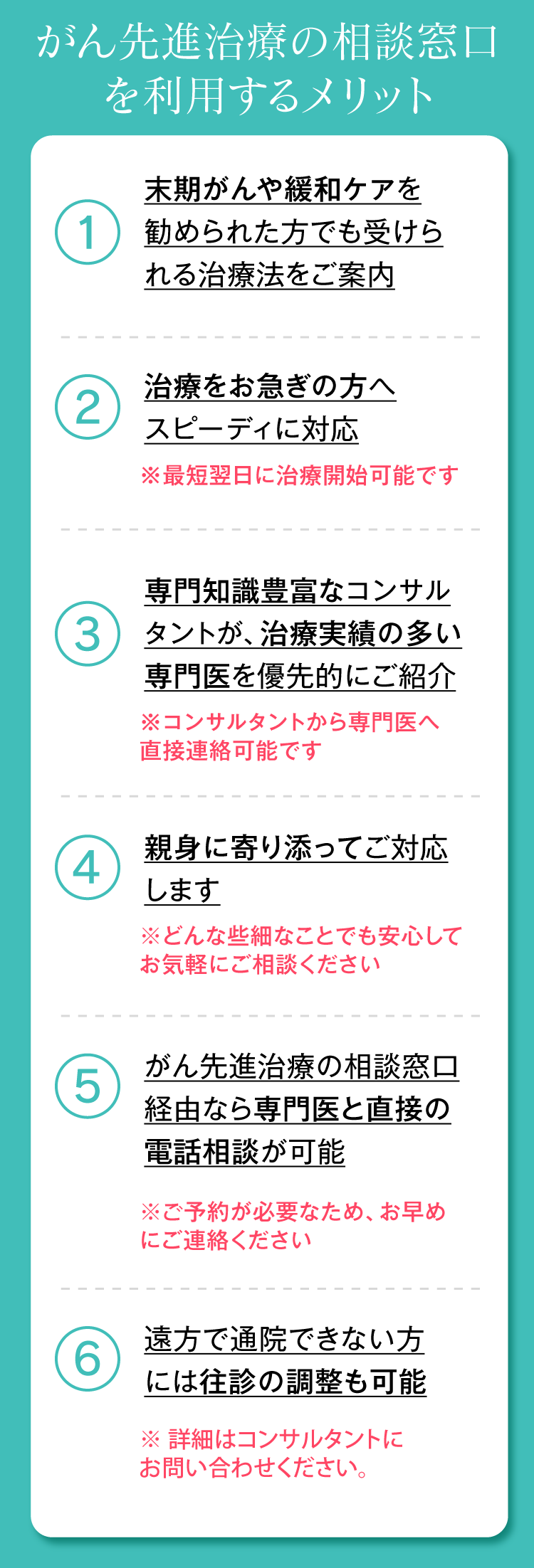 ABFがん先進治療の相談窓口を利用するメリット