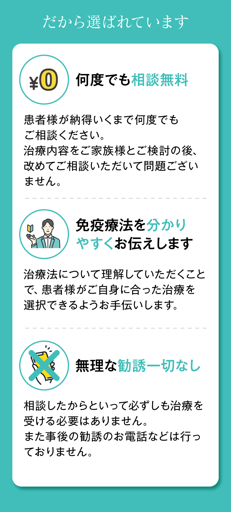 だから選ばれています